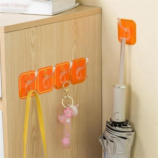 Multifunctional Diamond Stick Wall Hook (Pack of 5)