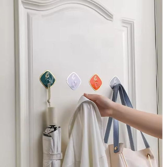 Multifunctional Diamond Stick Wall Hook (Pack of 5)